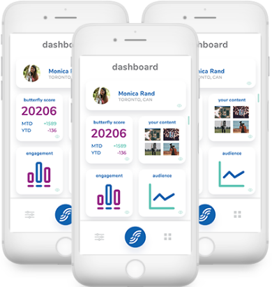 Image of interface on phone